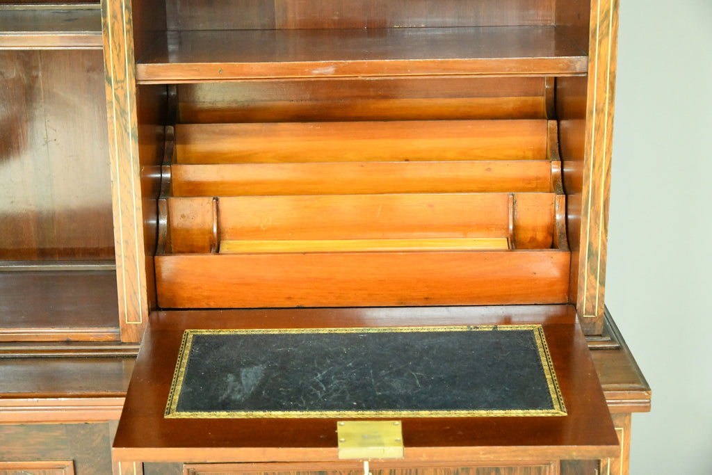 Edwardian Inlaid Rosewood Bookcase