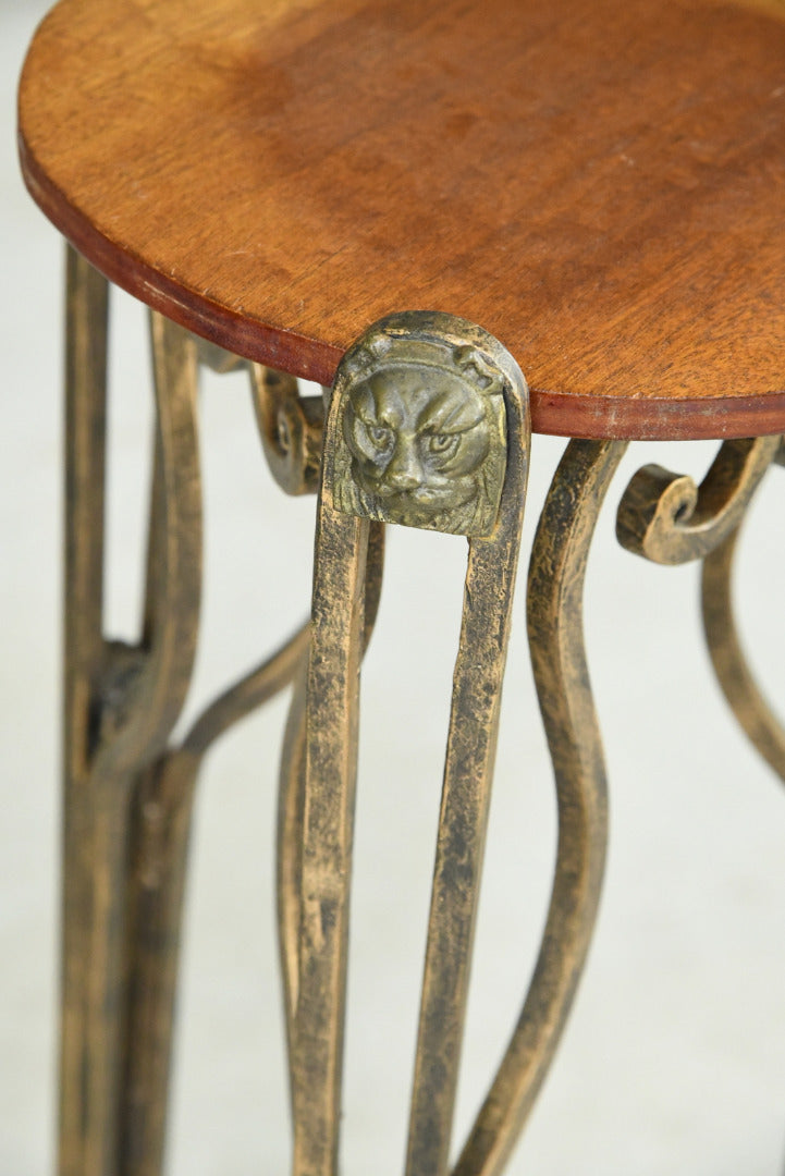 Pair Wrought Iron Plant Stands