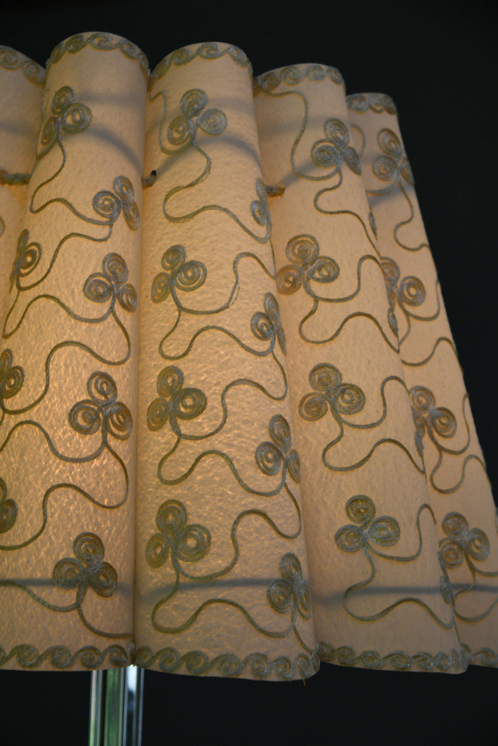 Large Embroidered Vellum Lamp Shade