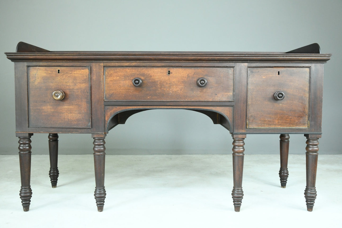 Large Antique Mahogany Sideboard Server Dresser Cabinet