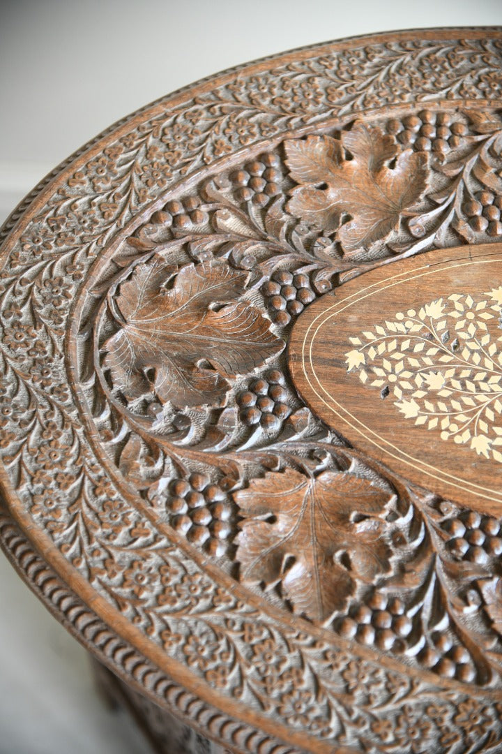 Carved Indian Side Table