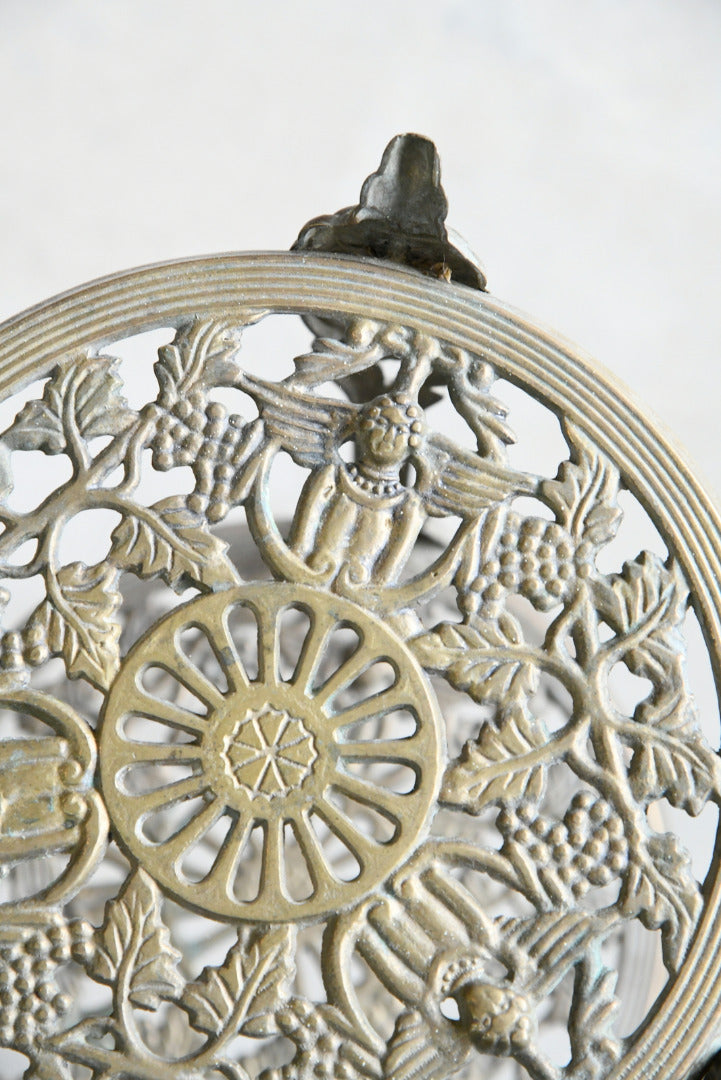 Pierced Brass Plant Stand