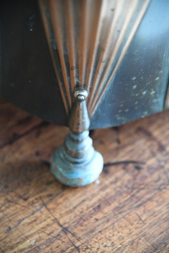 Deco Style Coppered Coal Scuttle