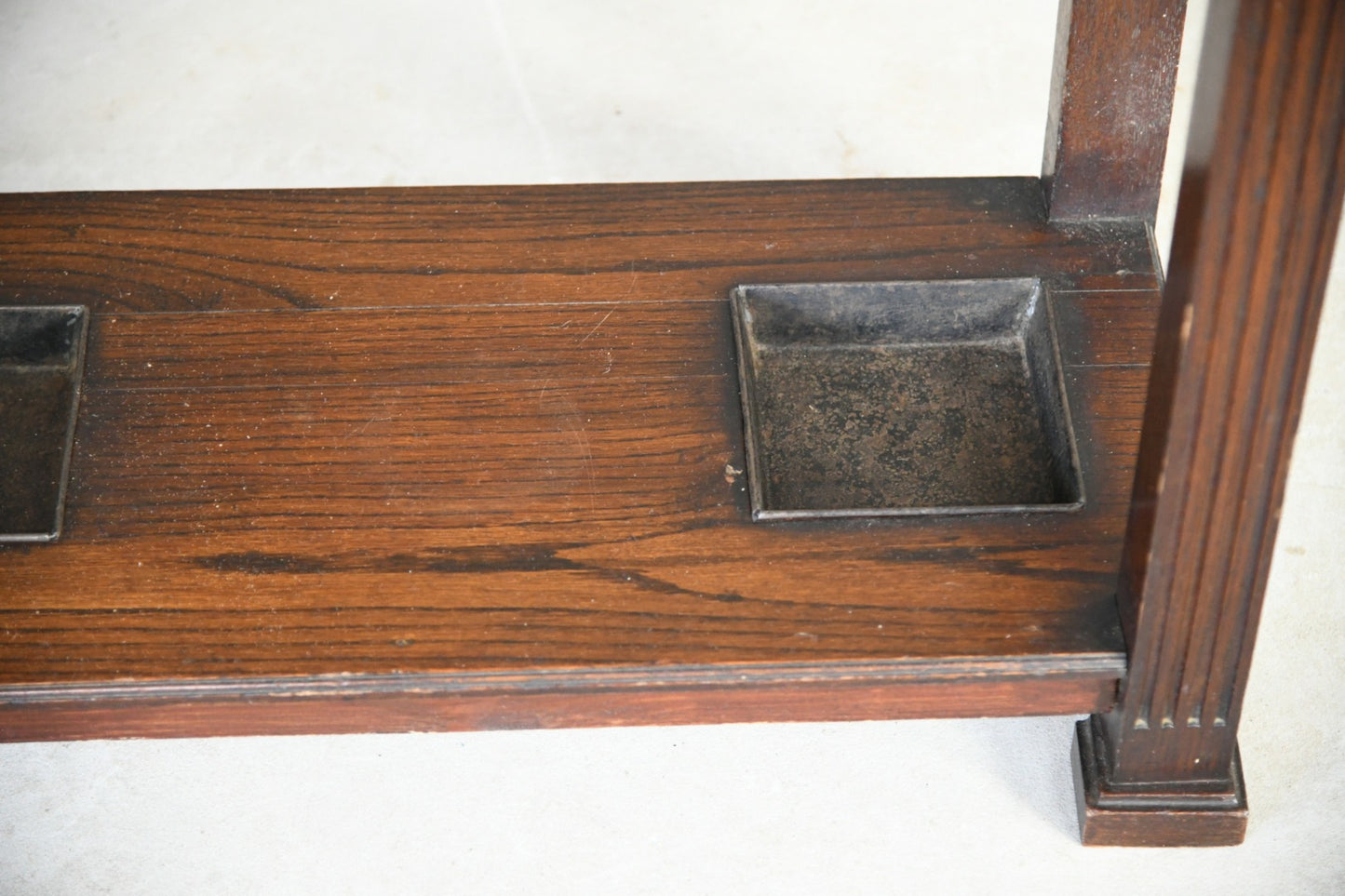 Edwardian Oak Hall Stand
