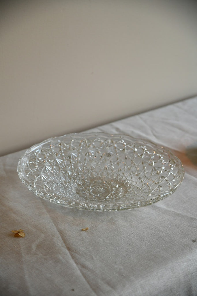 Large Hobnail Glass Bowl