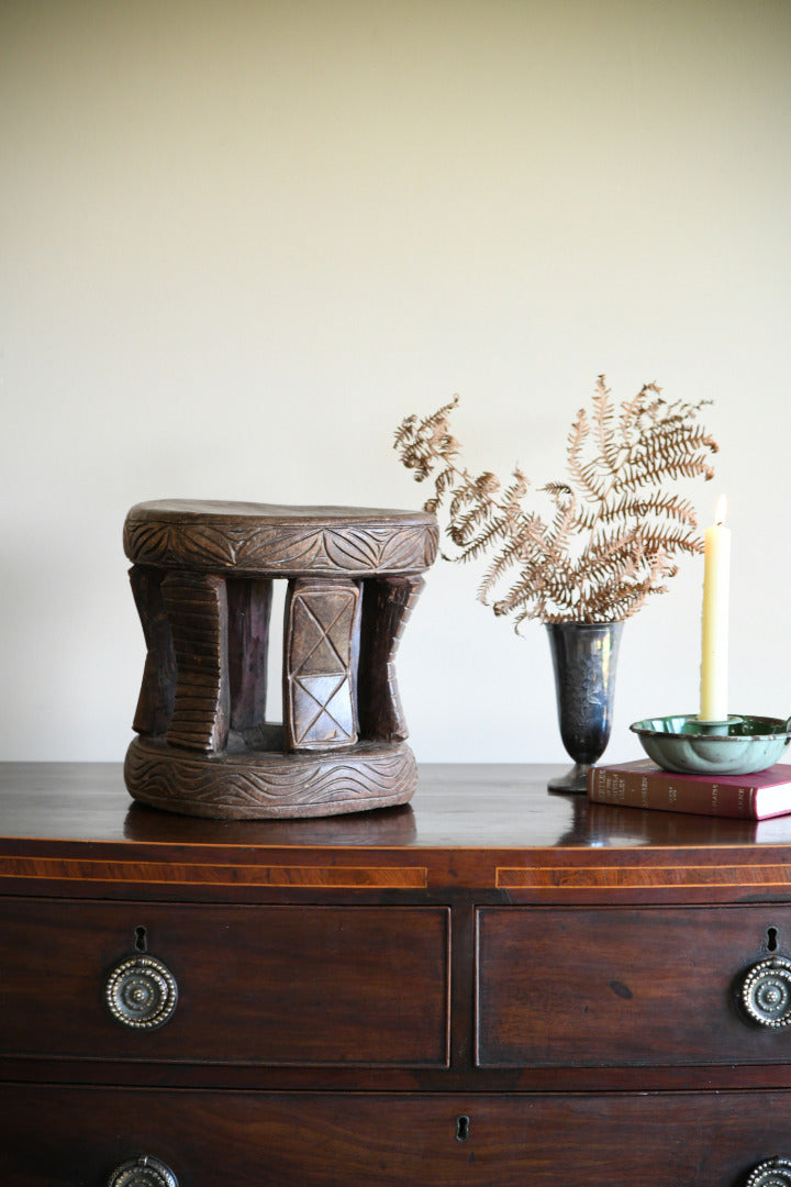Carved African Stool