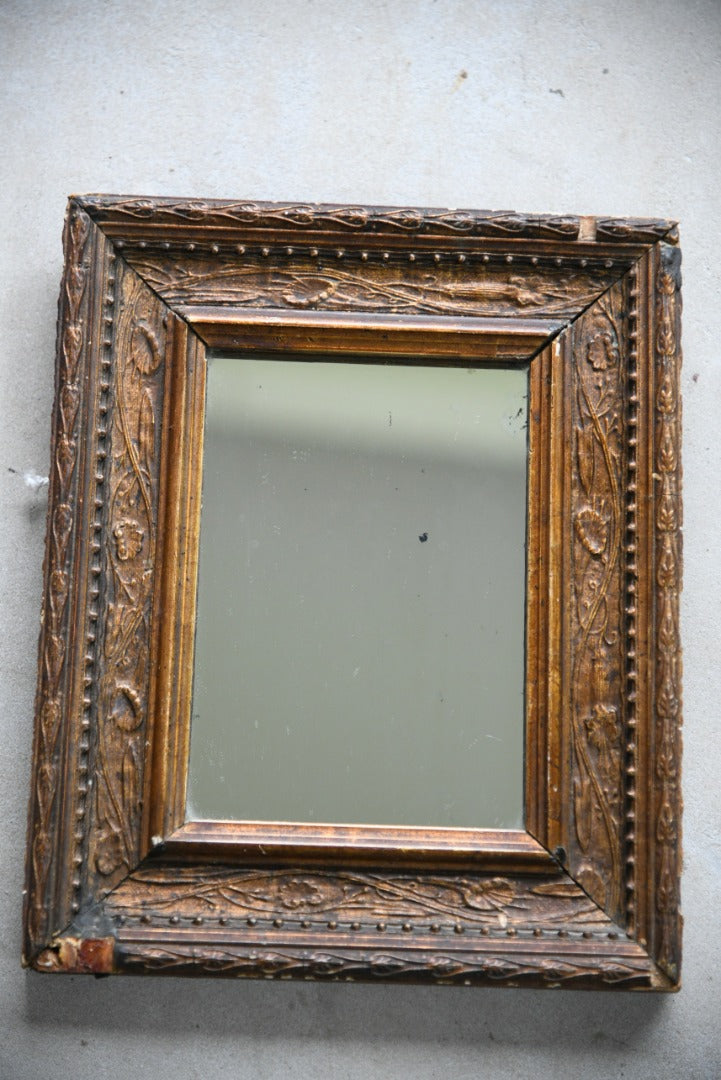 Small Antique Gilt Wood Mirror