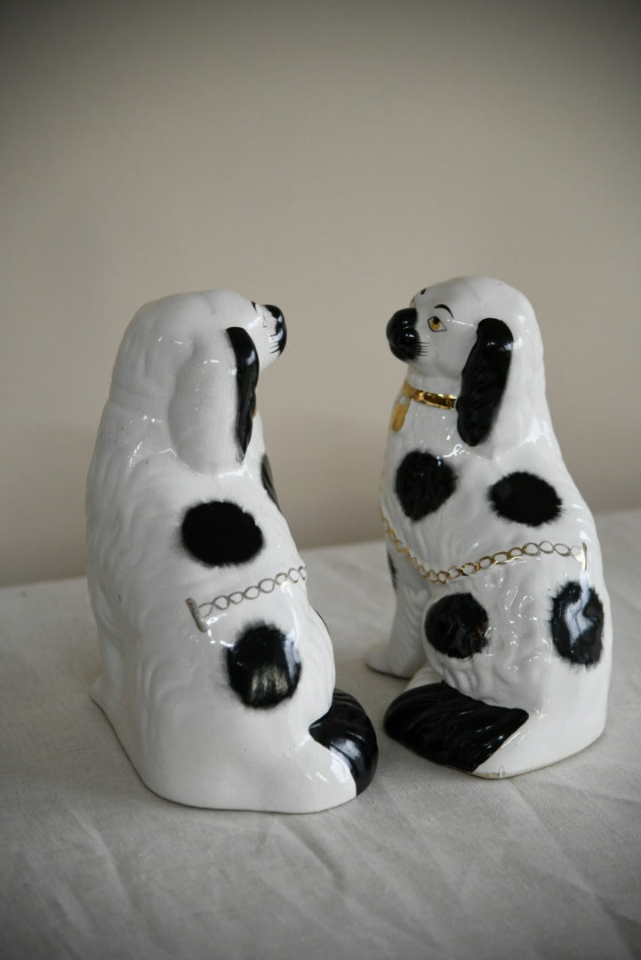 Pair Spaniel Mantle Dogs