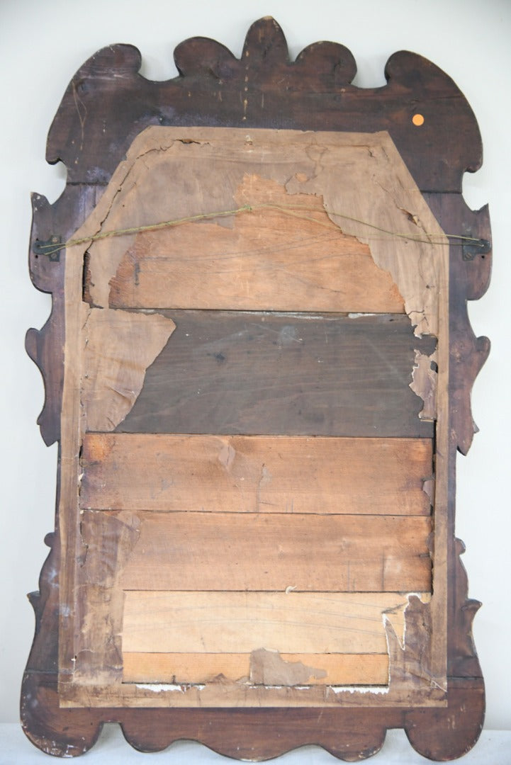 Antique Florentine Style Gilt Leather Wall Mirror