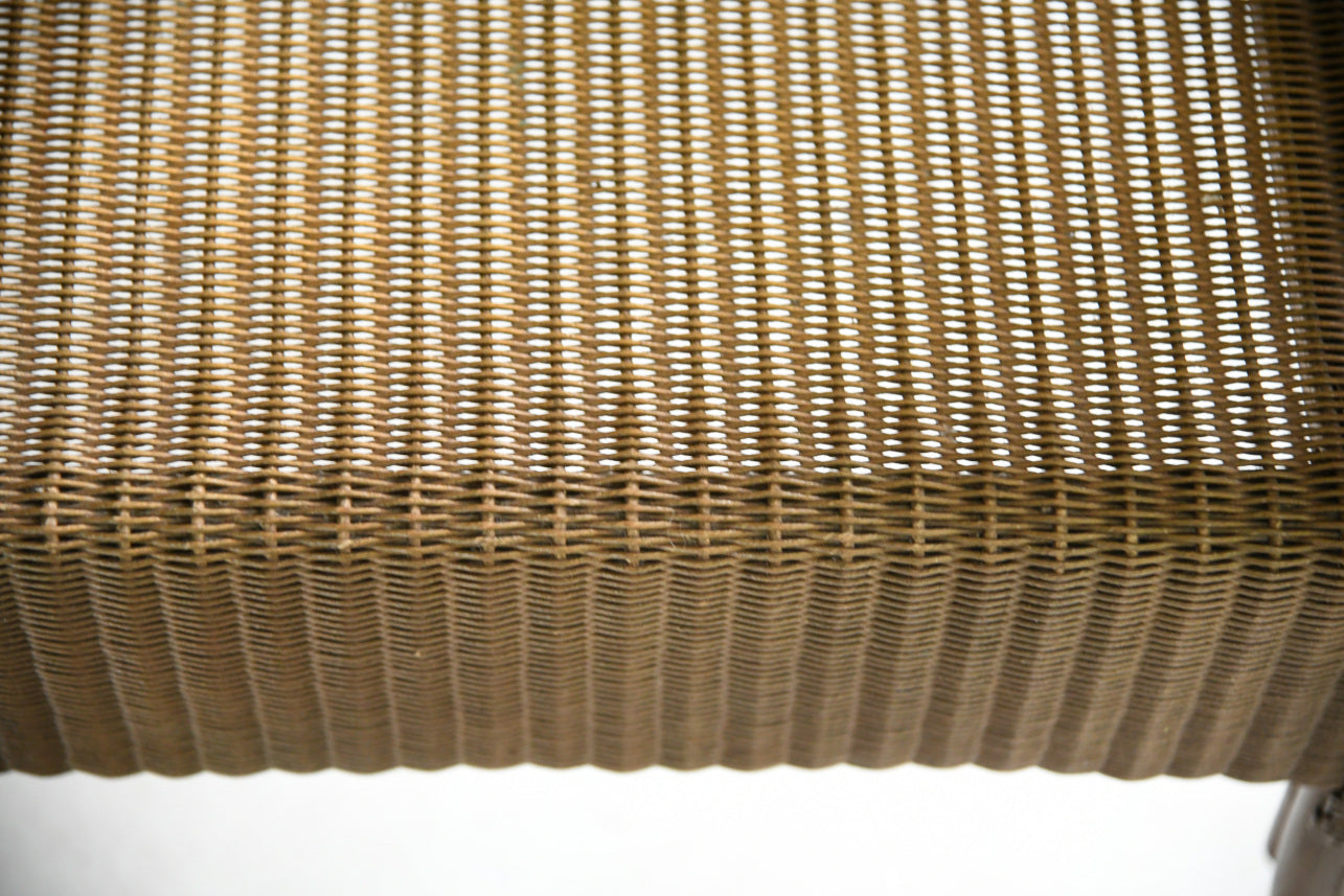 Gold Lloyd Loom Chair & Linen Basket