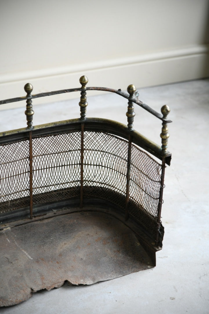 Antique Brass Fire Fender