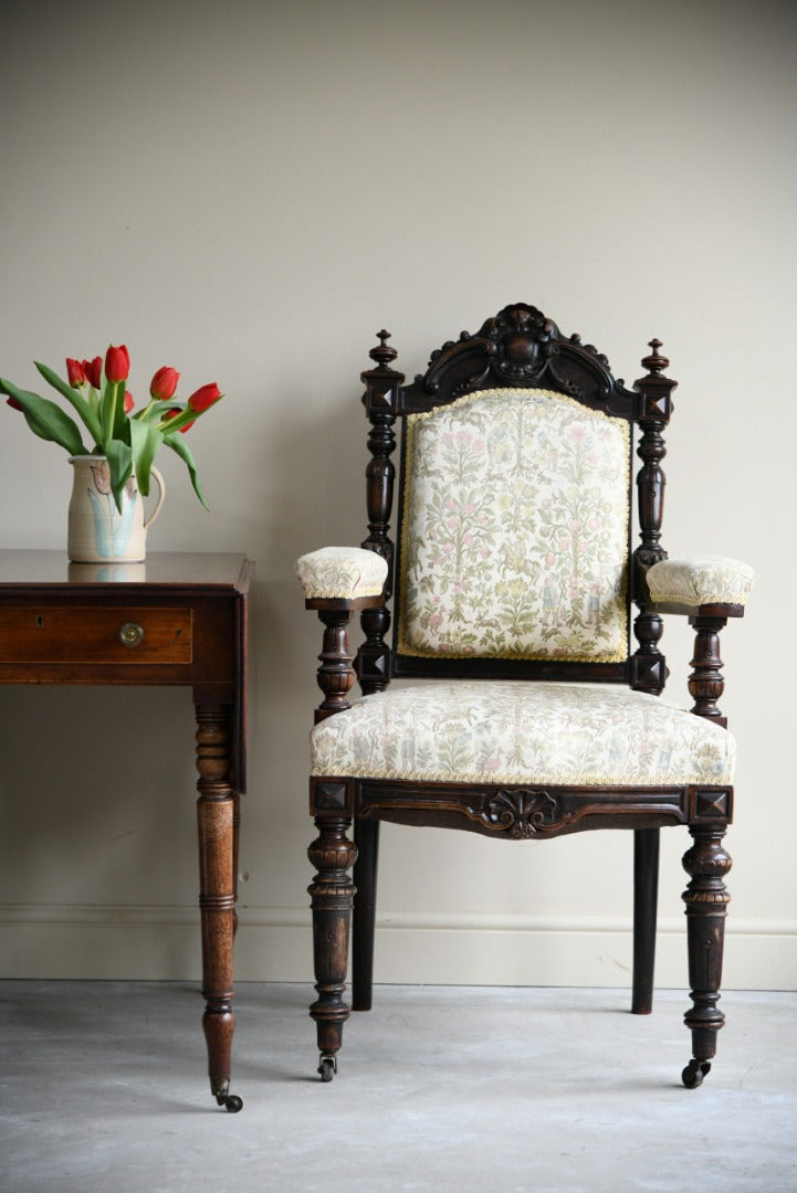 Victorian Carved Side Chair – Kernow Furniture - Main Image