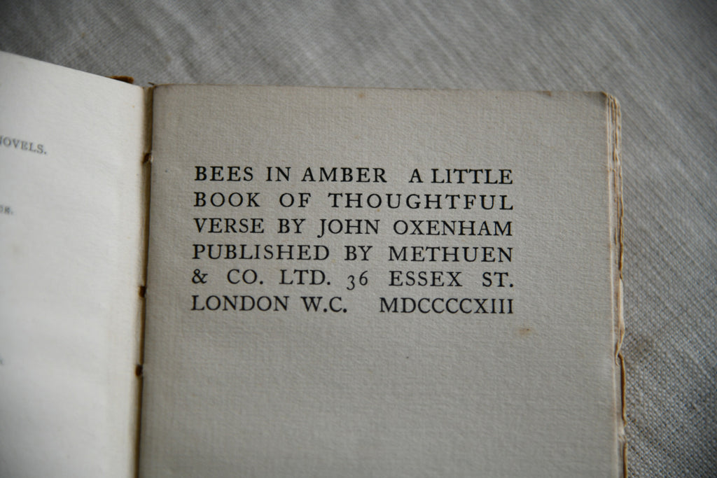 Bees in Amber - John Oxenham