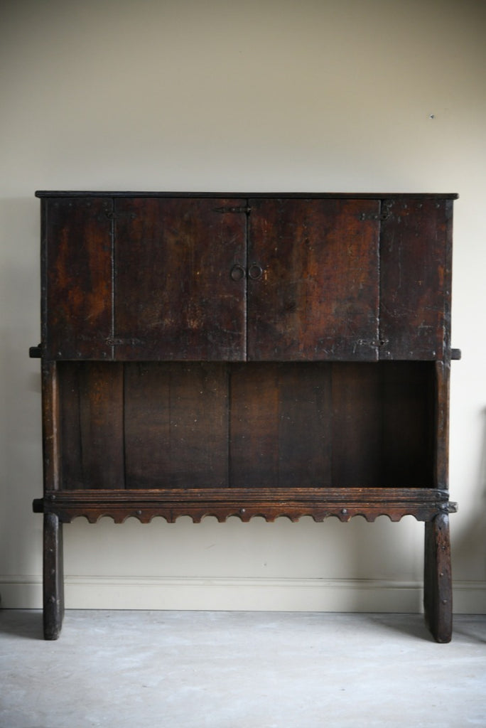 17th Century Oak Boarded Cupboard