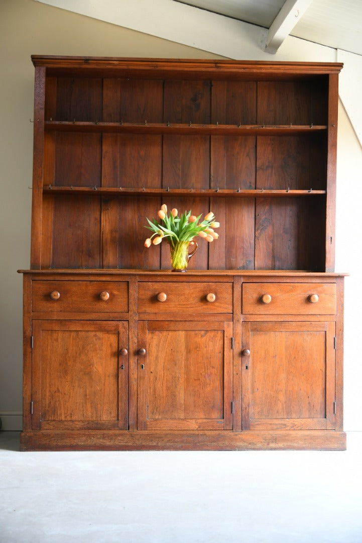 old fashioned kitchen dresser Antique 20th Century Jacobean Style Dresser In Oak in Antique Dressers