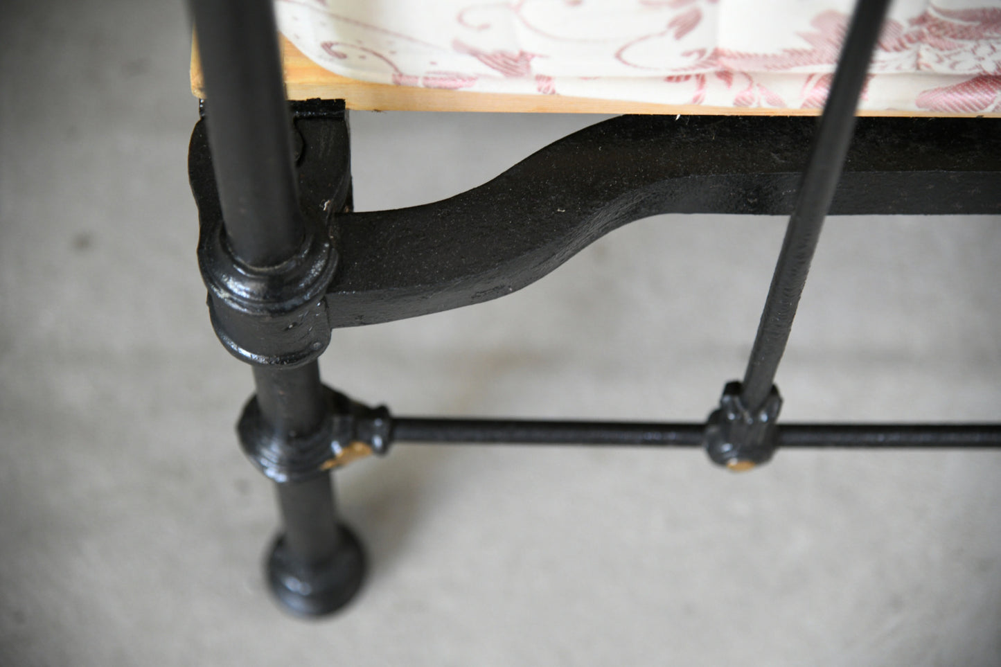 Victorian Black & Brass Double Bed Frame