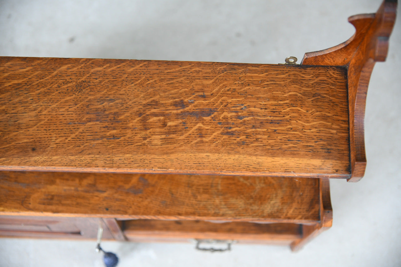 Antique Oak Wall Shelf