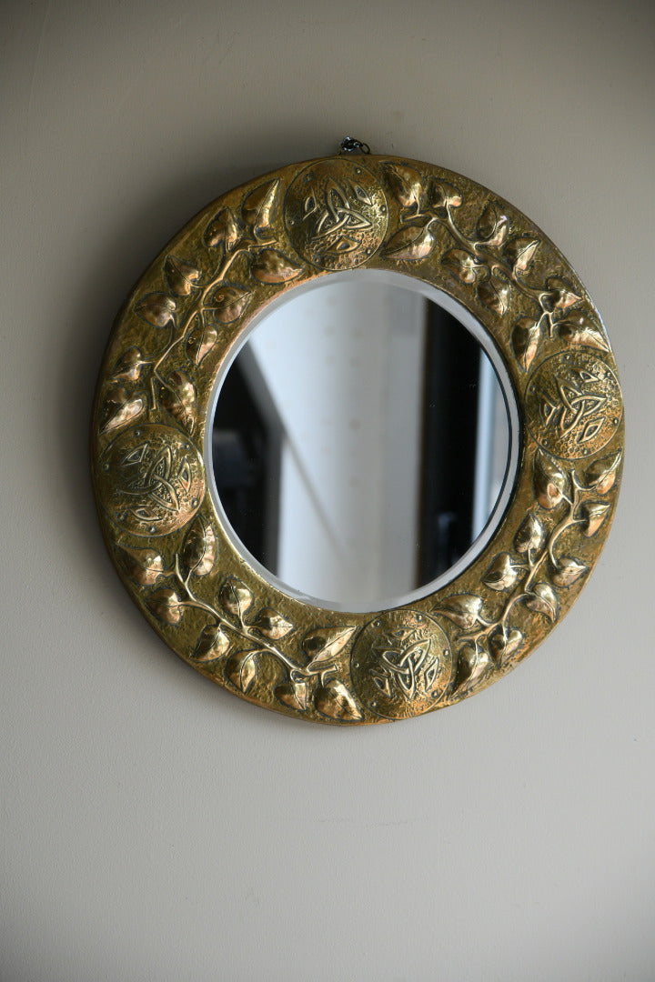 Glasgow School Brass Mirror