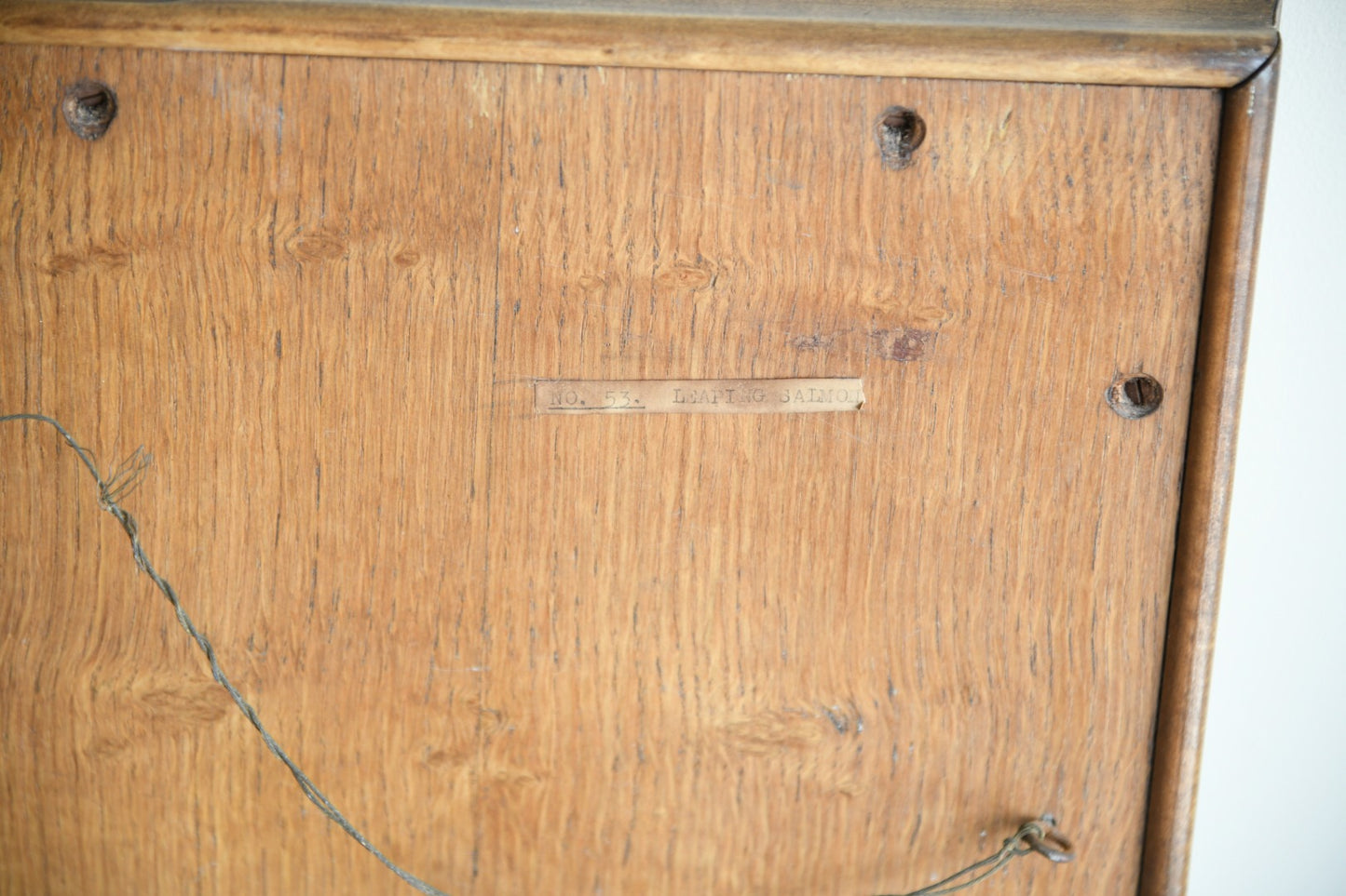 Leaping Salmon Marquetry Picture