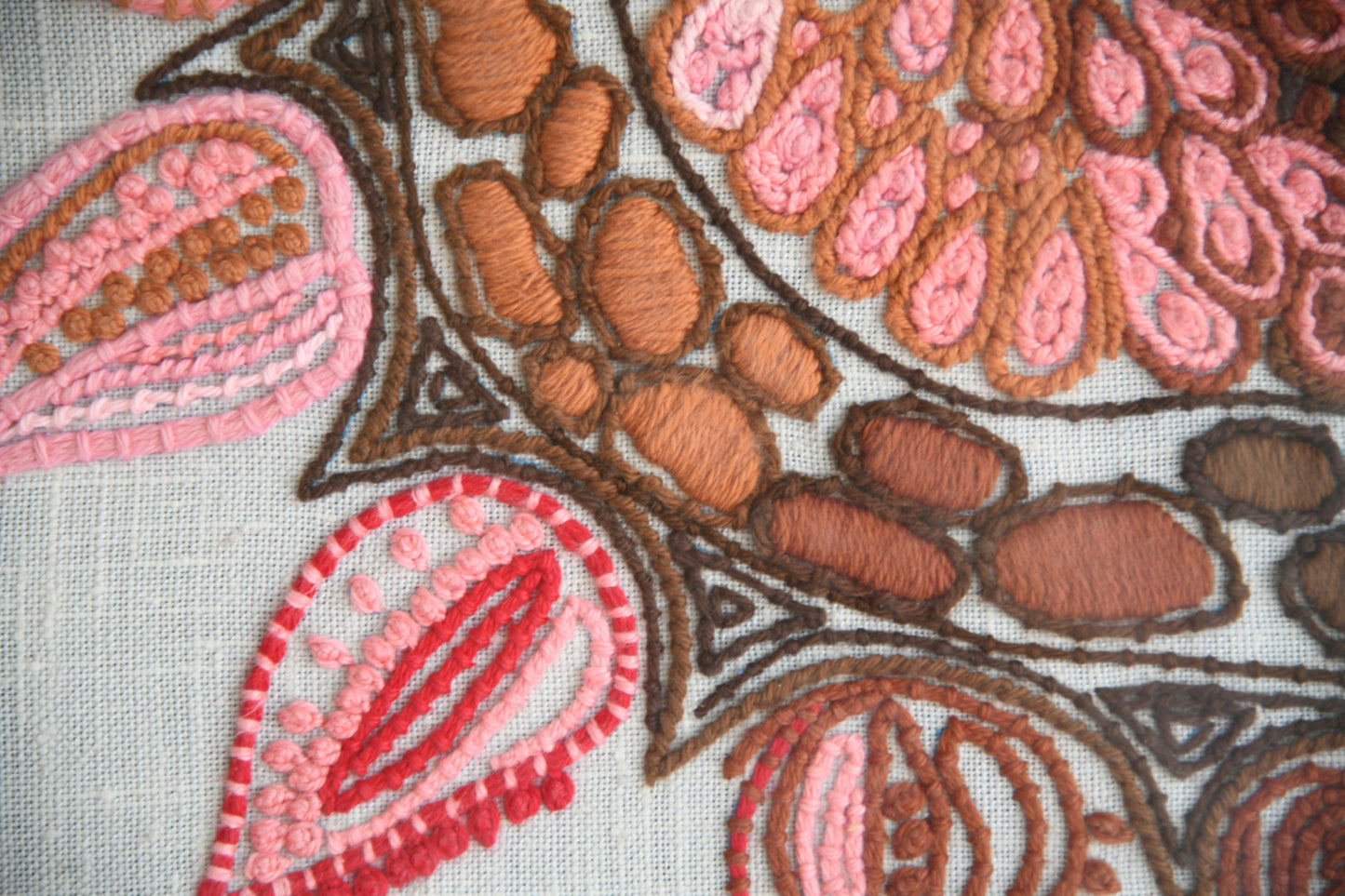 Large Vintage Sun Embroidery