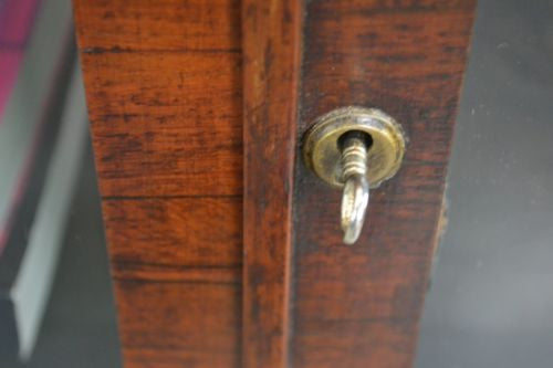 Antique Rosewood Glazed Marble Top Bookcase - Kernow Furniture