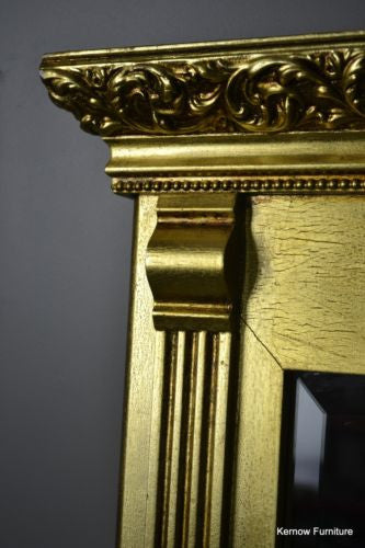 Antique Style Square Modern Gilt Frame Mirror - Kernow Furniture