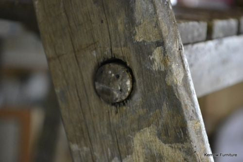 Large Vintage Wooden Ladder - Kernow Furniture