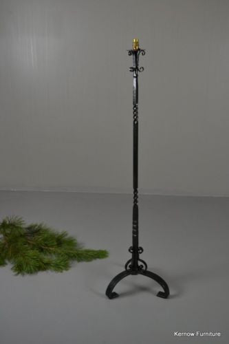 Black Iron Standard Lamp - Kernow Furniture