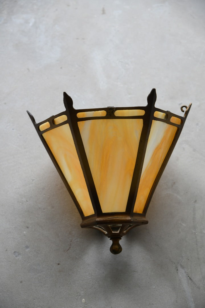 Modern Mottled Glass Hall Shade