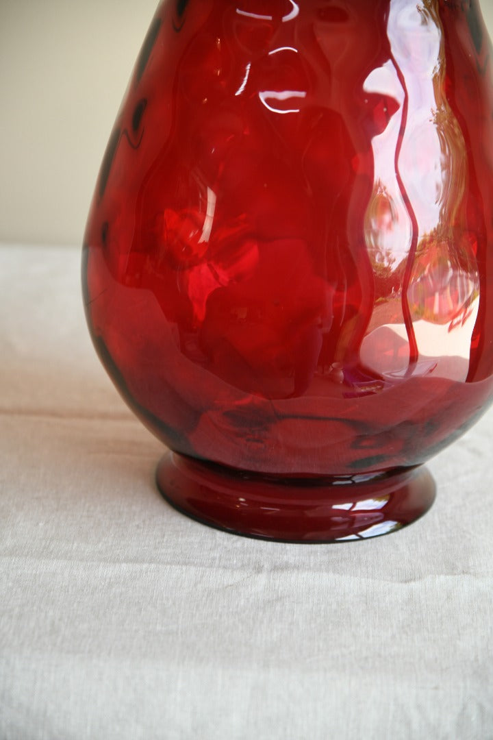 Large Red Glass Shade