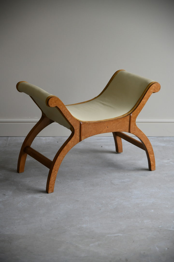 Birds Eye Maple X Frame Stool