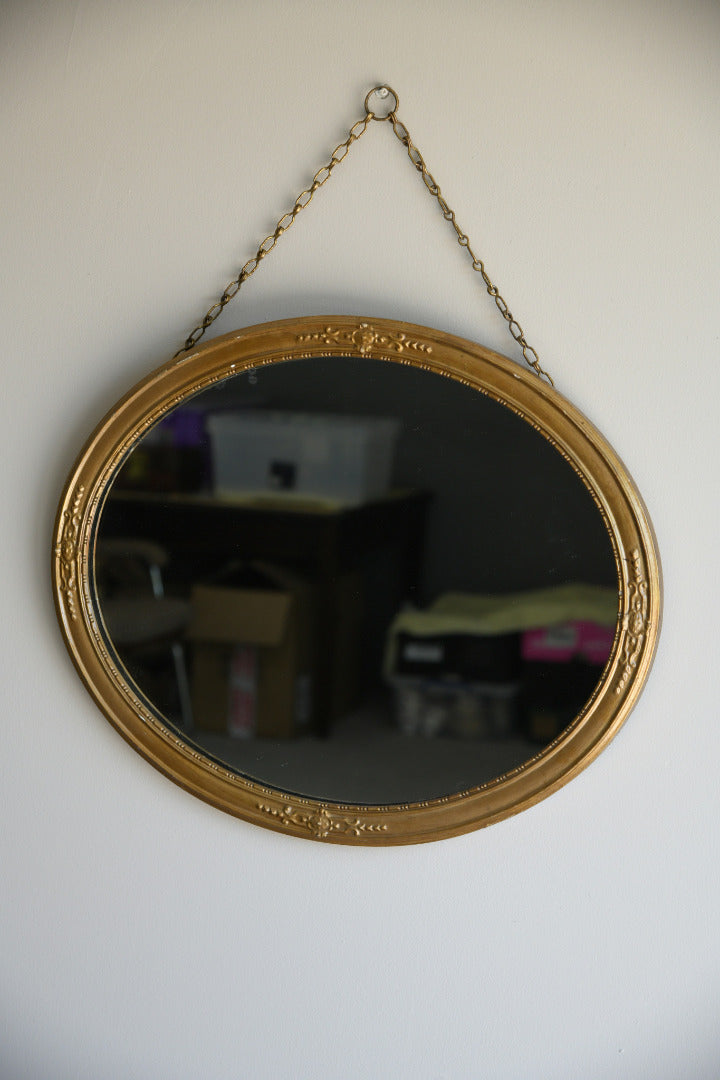 Oval Gilt Mirror