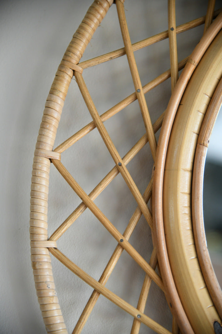 Retro Cane Wall Mirror