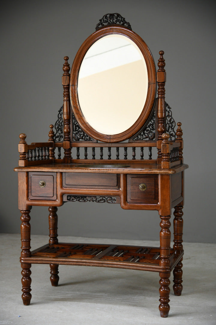 Anglo Asian Washstand Swing Mirror Back