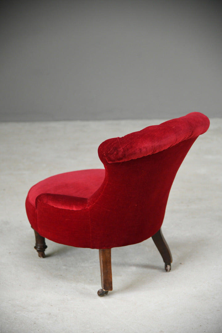 Red Upholstered Nursing Chair