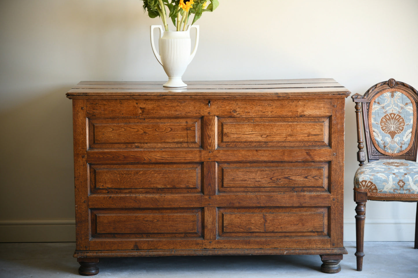 Antique Oak Mule Chest