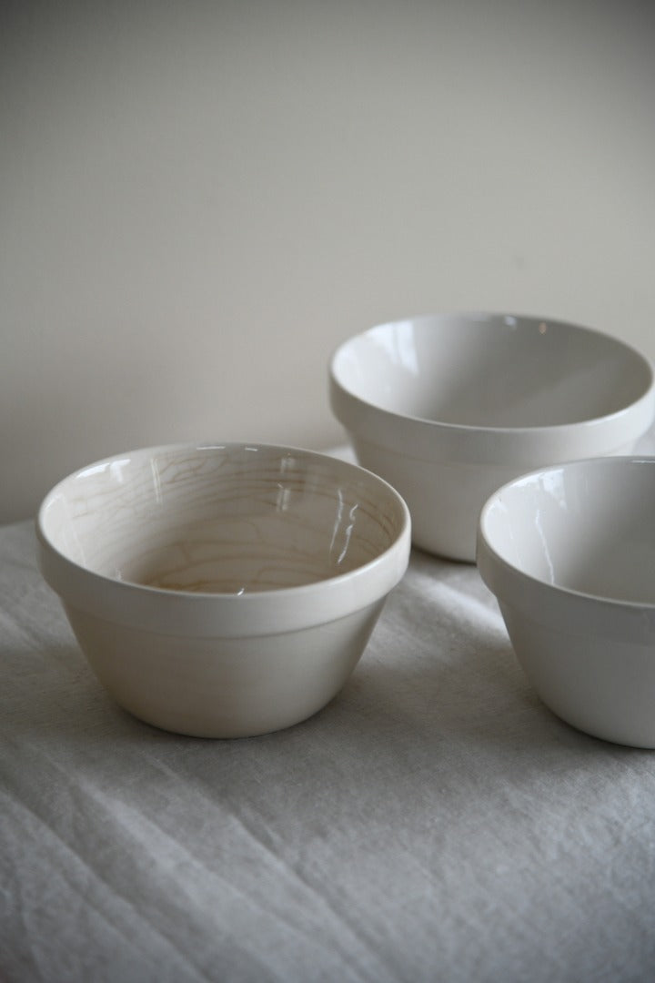 3 Vintage Pudding Bowls