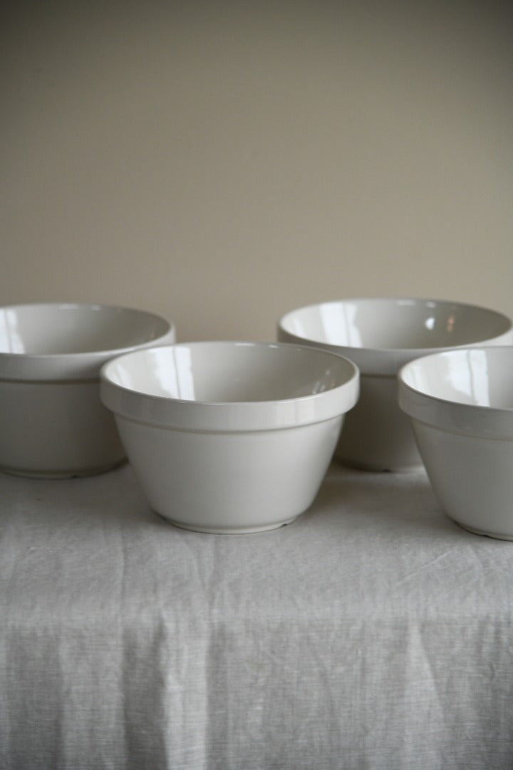 4 Vintage Pudding Bowls