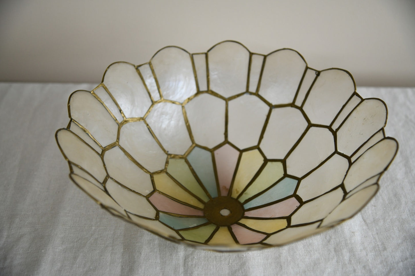 Vintage Capiz Shell Lampshade