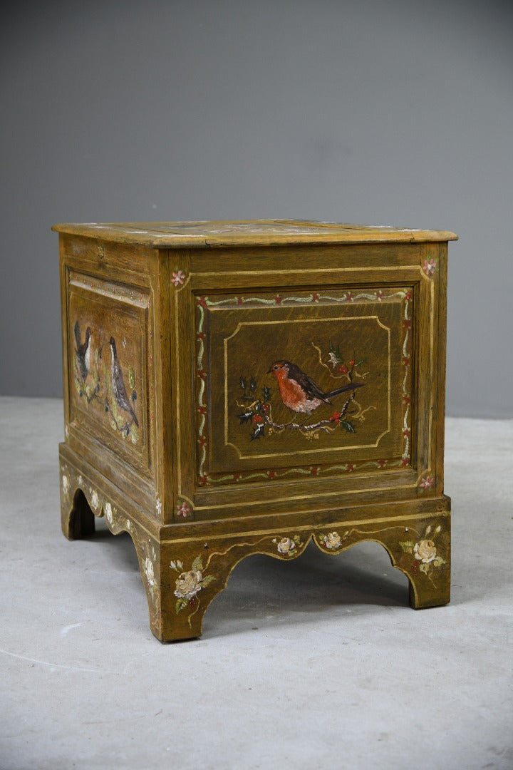 Hand Painted Continental Toy Box