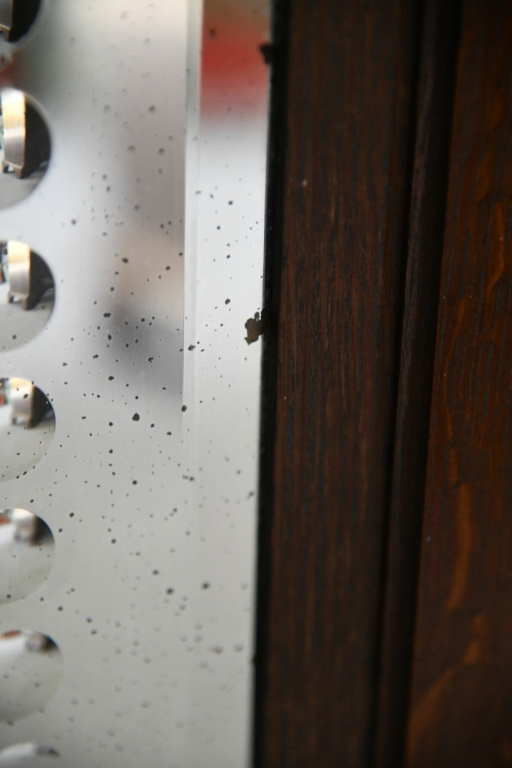 Pair Victorian Etched & Painted Pub Mirrors