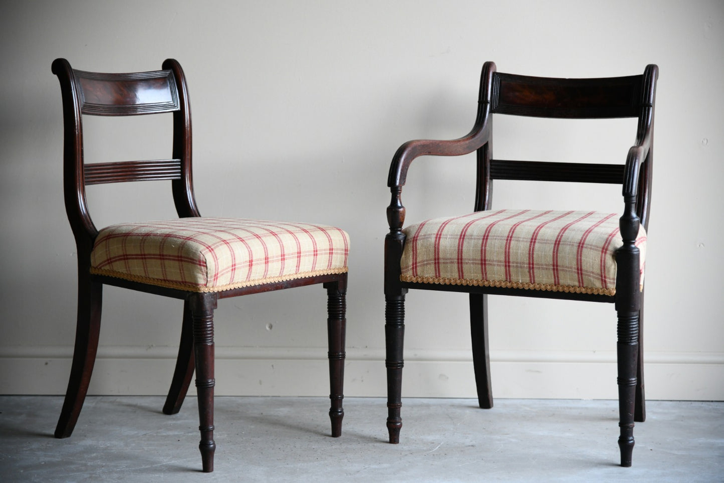 Regency Bar Back Dining Chairs