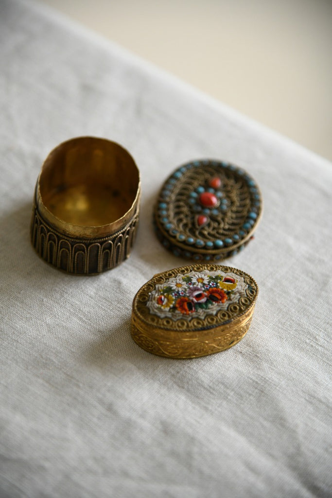 Small Vintage Trinket Pots