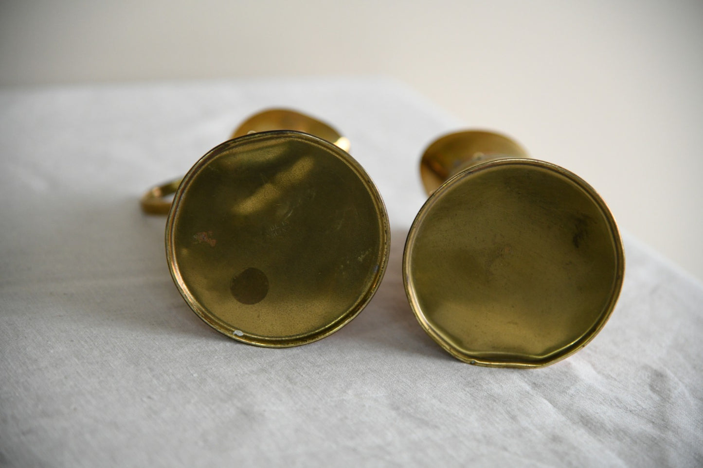 Pair Copper & Brass Jugs