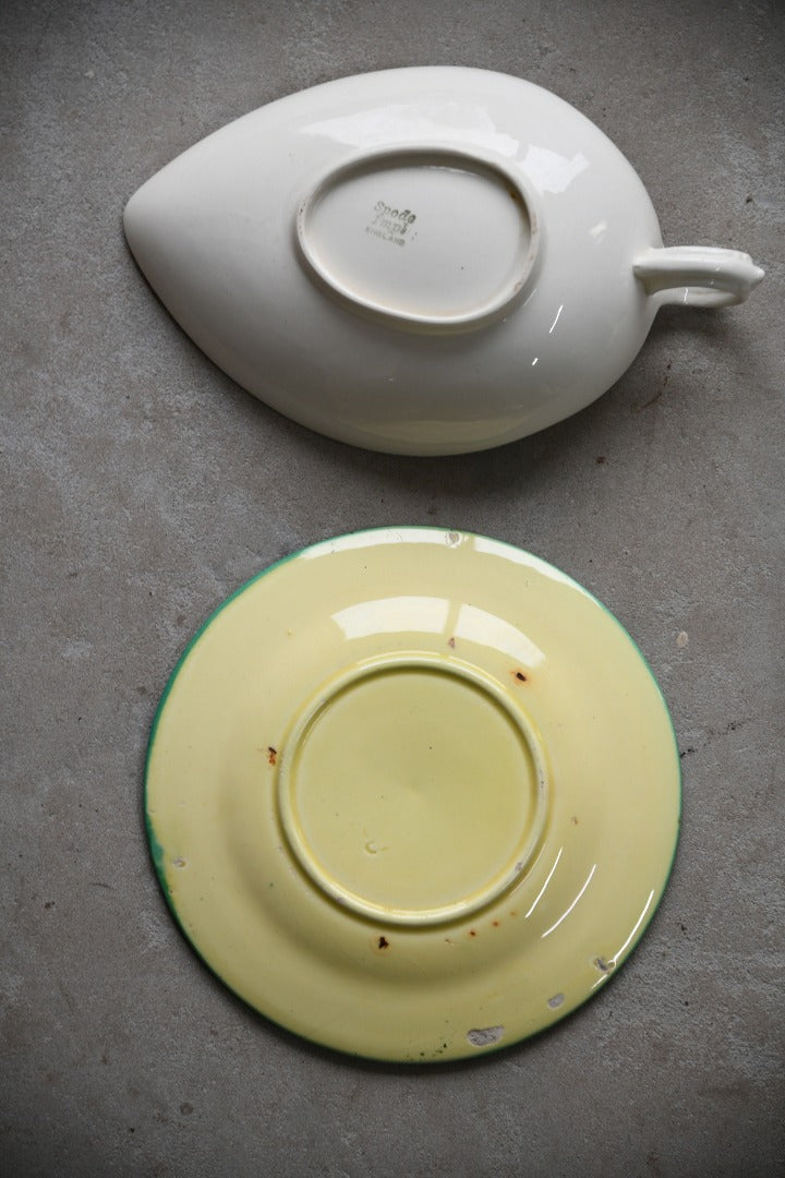 Spode Jug & Majolica Plate