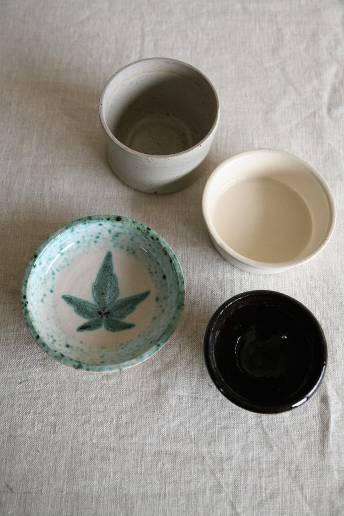 Small Glazed Pottery Pots
