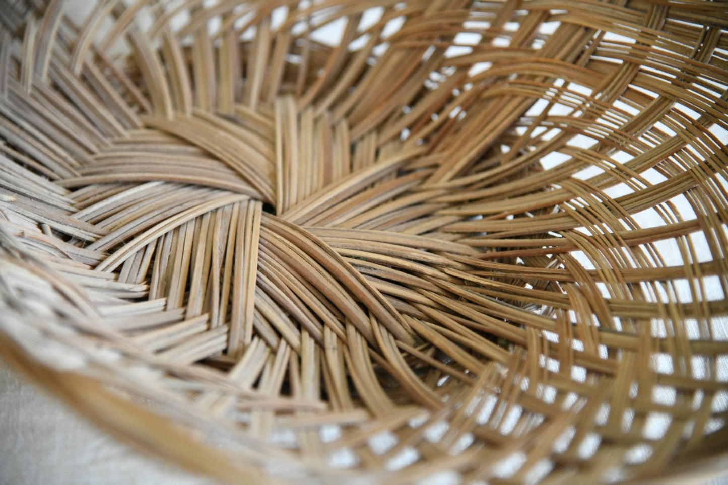 Vintage Wicker Flower Basket
