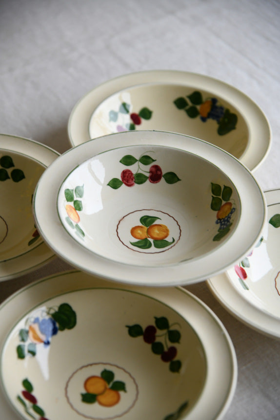 5 Adams Titian Ware Cereal Bowls