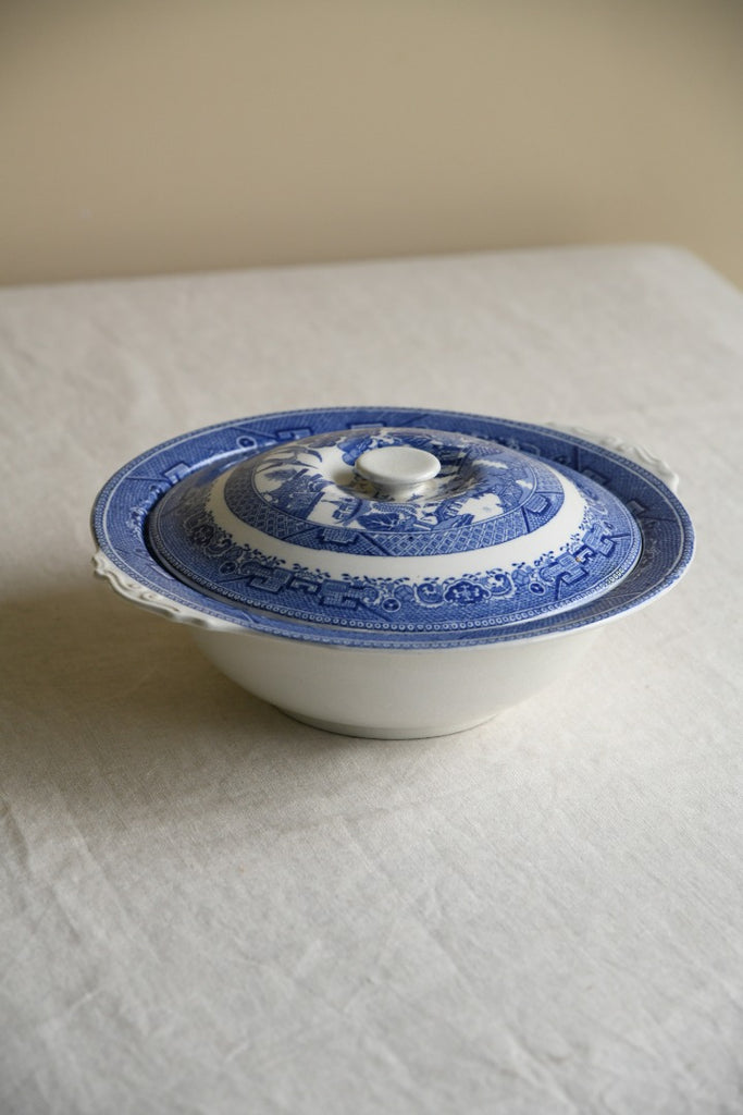 Blue & White Willow Servng Dish