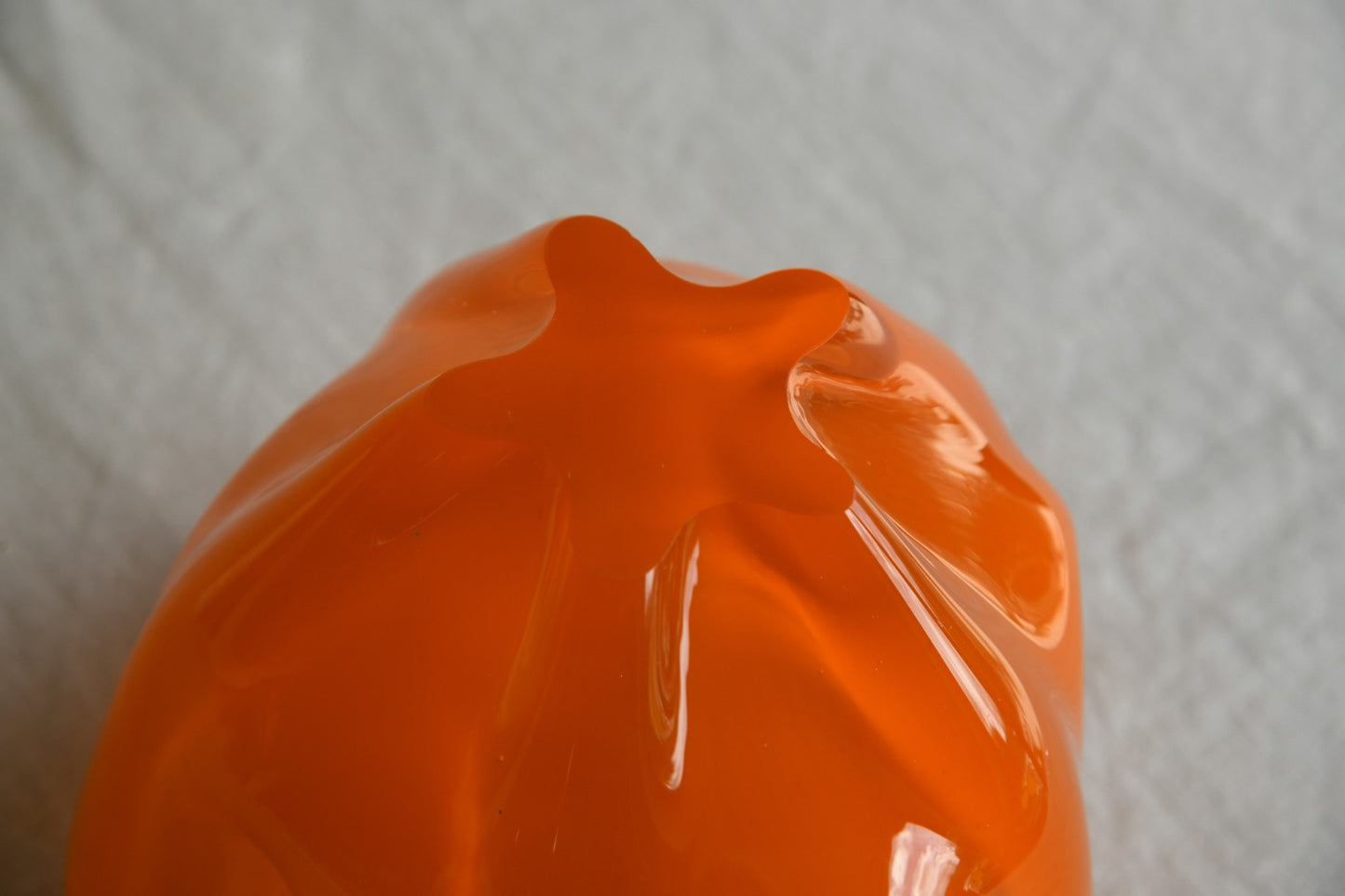 Retro Orange Free Form Vase